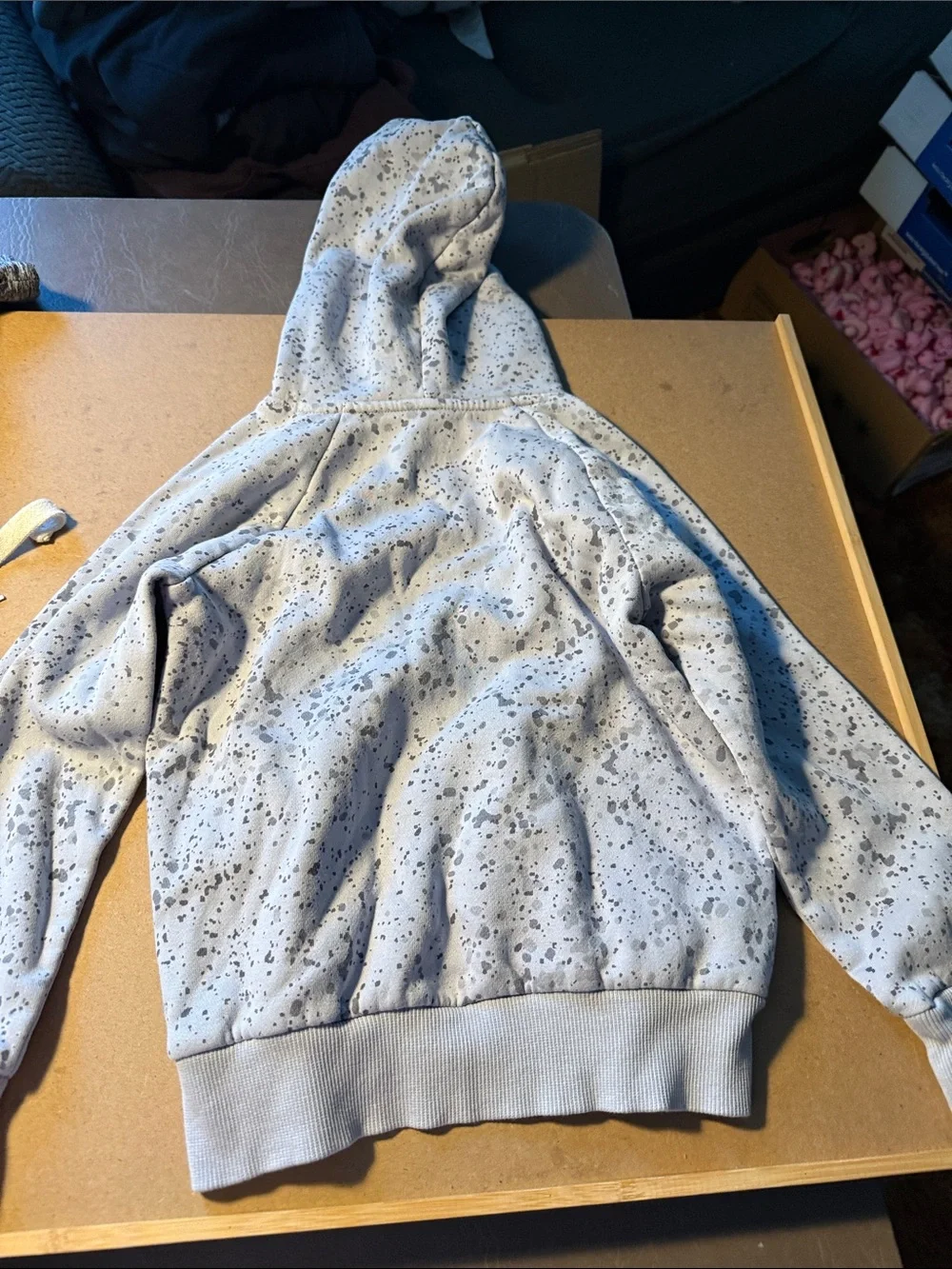 Under Armour Light Gray Speckled Crewneck Hoodie